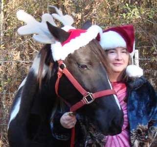 Susan and Sugar in holiday gear!