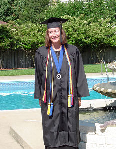Susan in graduation regalia, May 2005