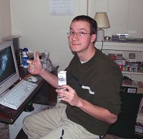 Roy at Christmas 2002